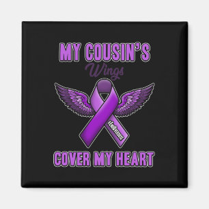 End Overdose My Cousin's Wings Cover My Heart Magnet