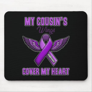 End Overdose My Cousin's Wings Cover My Heart  Mouse Pad
