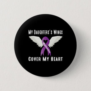 End Overdose My Daughter's Wings Cover My Heart 6 Cm Round Badge