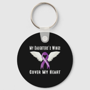 End Overdose My Daughter's Wings Cover My Heart Key Ring