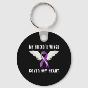 End Overdose My Friend's Wings Cover My Heart Key Ring