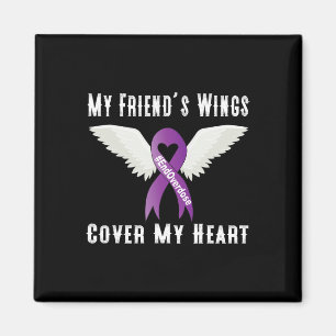 End Overdose My Friend's Wings Cover My Heart Magnet