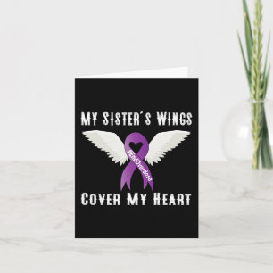 End Overdose My Sister's Wings Cover My Heart Card