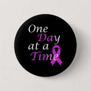 End Overdose One Day At A Time Addiction Awareness 6 Cm Round Badge