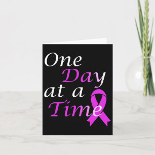 End Overdose One Day At A Time Addiction Awareness Card