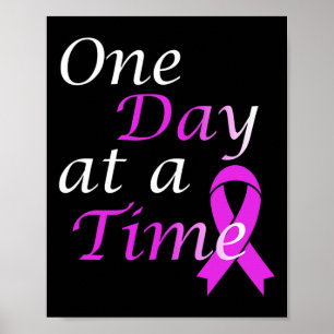 End Overdose One Day At A Time Addiction Awareness Poster