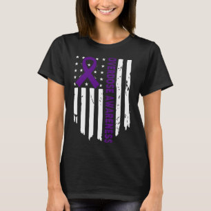 End Overdose Pruple Ribbon Opioid Overdose Awarene T-Shirt