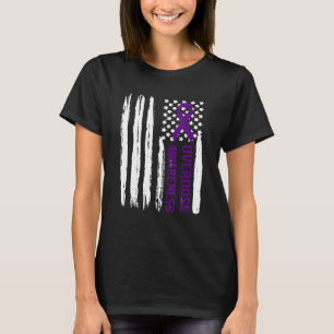 End Overdose Pruple Ribbon Opioid Overdose Awarene T-Shirt