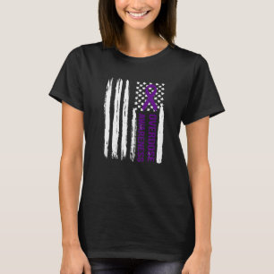End Overdose Pruple Ribbon Opioid Overdose Awarene T-Shirt
