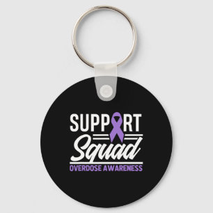 End Overdose Support Squad Overdose Awareness 1  Key Ring