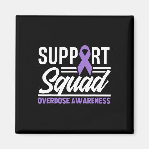 End Overdose Support Squad Overdose Awareness  Magnet