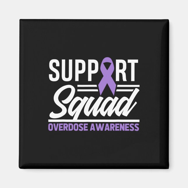 End Overdose Support Squad Overdose Awareness  Magnet (Front)
