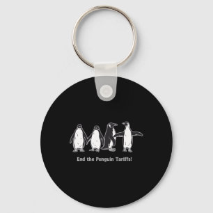 End Penguin Tariffs Cartoon Design Save The Pengui Key Ring