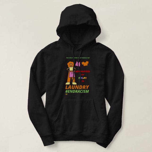 "END RACISM"    HOODIE (Design Front)