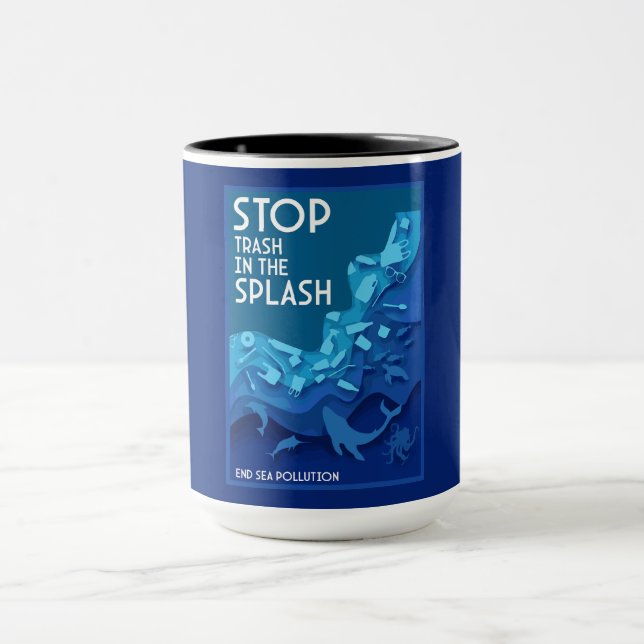 End Sea Pollution Mug (Center)