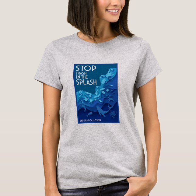 End Sea Pollution T-Shirt (Front)