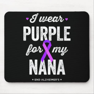 End shirt wear purple for nana alzheimers mouse pad