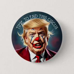 End the Circus Impeach this Clown 6 Cm Round Badge