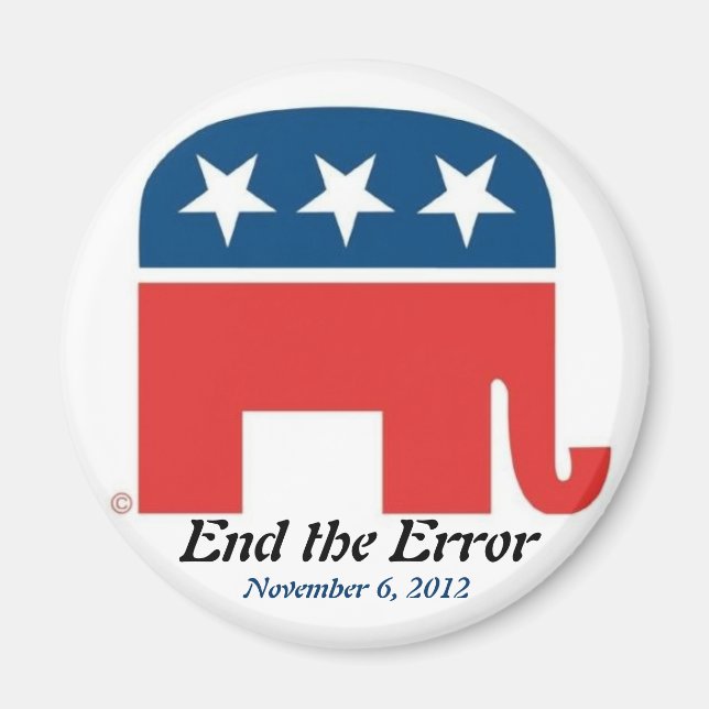 End the Error on November 6, 2012 Magnet (Front)