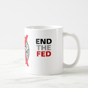 END THE FED - Mug - colour - with FED Logo