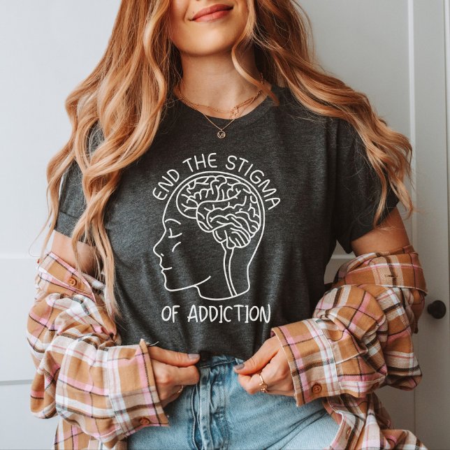 End The Stigma, Addiction Recovery, 12 Steps T-Shirt (Creator Uploaded)