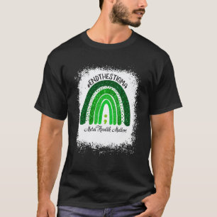 End The Stigma Green Rainbow Mental Health Matters T-Shirt