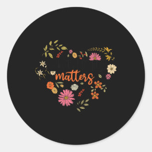 End The Stigma Groovy Mental Health Problems Menta Classic Round Sticker