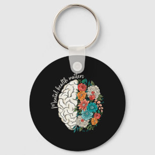 End The Stigma Groovy Mental Health Problems Menta Key Ring