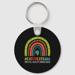 End The Stigma Mental Health Awareness _1 Key Ring