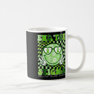 End The Stigma Mental Health Awareness Smile Face Coffee Mug