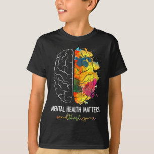 End The Stigma Mental Health Matters Mental Awaren T-Shirt