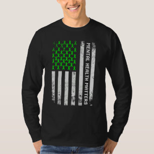 End The Stigma Mental Health Matters Mental Awaren T-Shirt