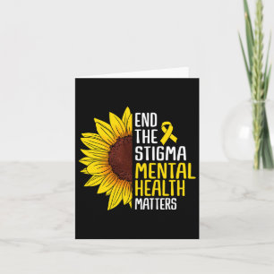 End The Stigma Mental Health Problems Mental Aware Card