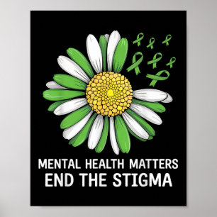 End The Stigma Mental Health S Awareness Brain Ill Poster