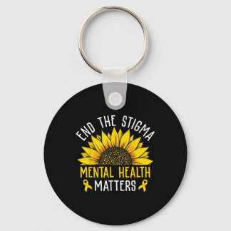 End The Stigma Mental Health S Mental Awareness _1 Key Ring