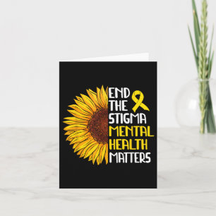 End The Stigma Mental Health S Mental Awareness _5 Card