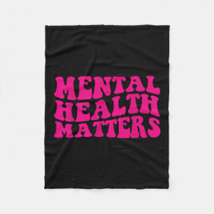 End The Stigma Mental Health S Mental Awareness Fleece Blanket