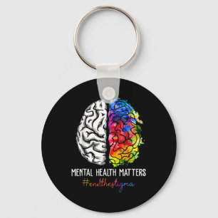 End The Stigma Mental Health S Mental Awareness Gi Key Ring