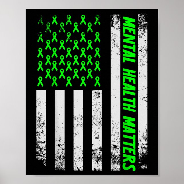 End The Stigma Mental Health S Mental Awareness Gi Poster (Front)