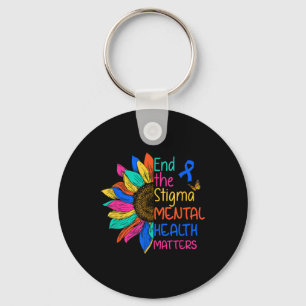 End The Stigma Mental Health S Mental Awareness Key Ring