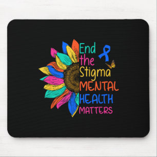 End The Stigma Mental Health S Mental Awareness Mouse Pad