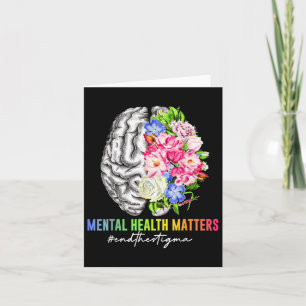 End The Stigma Mental Health S Mental Health Aware Card