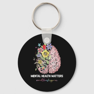End The Stigma Mental Health S Mental Health Aware Key Ring