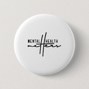 End The Stigma Mental Problems  6 Cm Round Badge