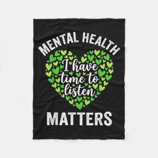 End the Stigma Sunflower Mental Health Awareness Fleece Blanket