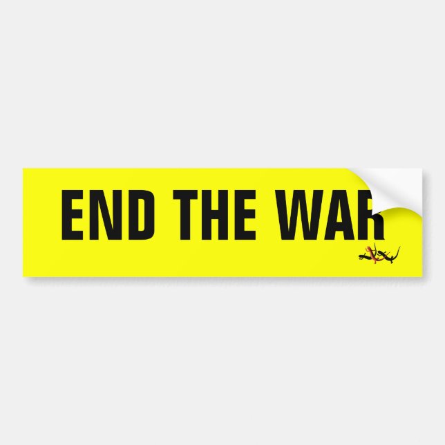 End the War Bumper Sticker (Front)