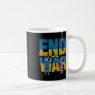 End The War Graffiti Children Support Zelensky Ukr Coffee Mug