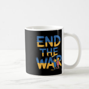End The War Graffiti Children Support Zelensky Ukr Coffee Mug