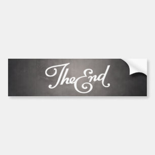 End Title Card bumper sticker