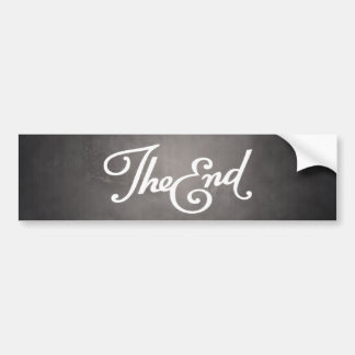 End Title Card bumper sticker